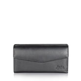 Leather Black Wallet For Ladies