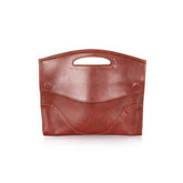 Brown PU Leather Tablet Bag