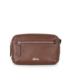 Abuba Premium Brown Leather Waist Bag