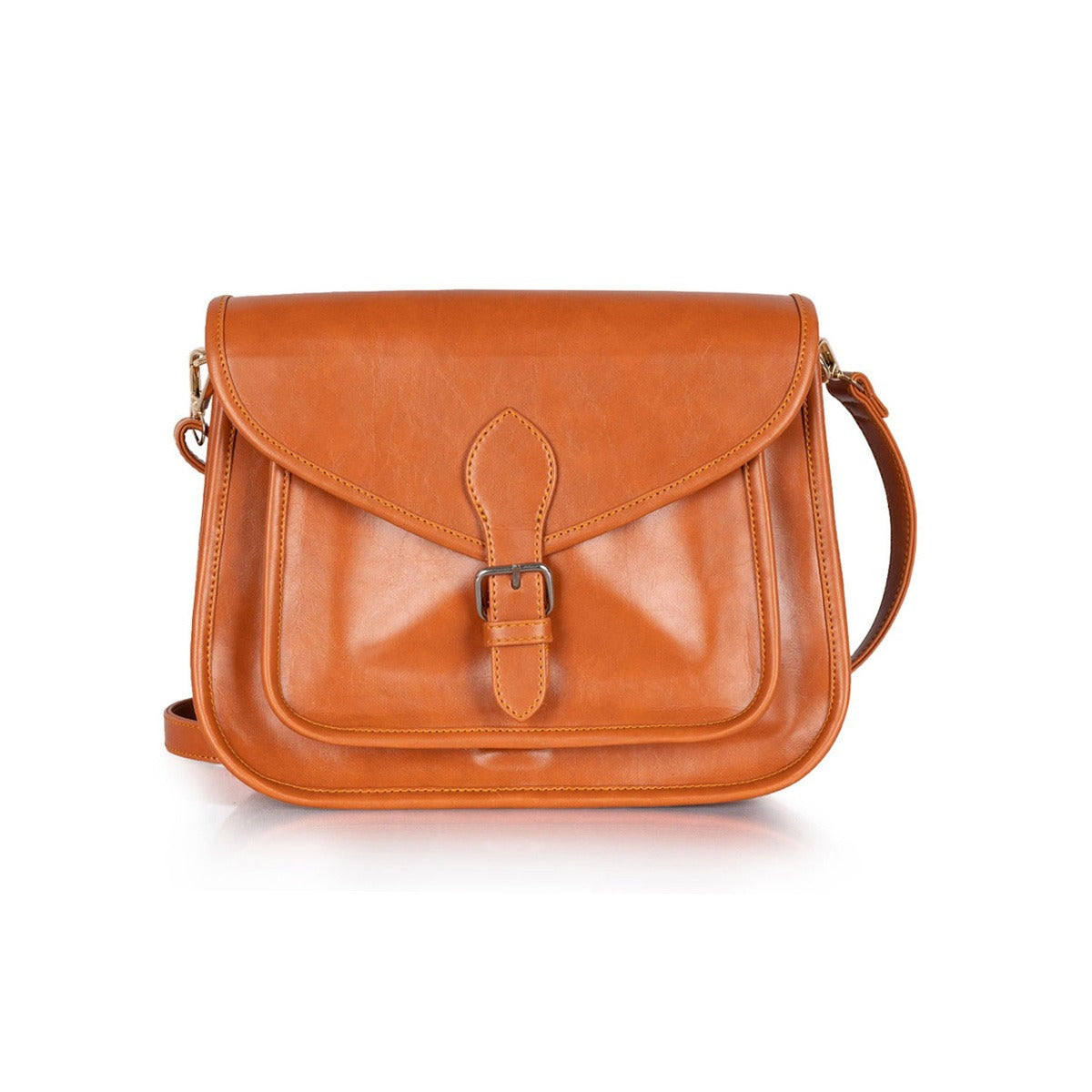 Women's PU Leather Tan Shoulder bag