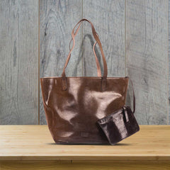 Leather tote bag for Women