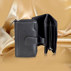 Ladies Leather Wallet Black