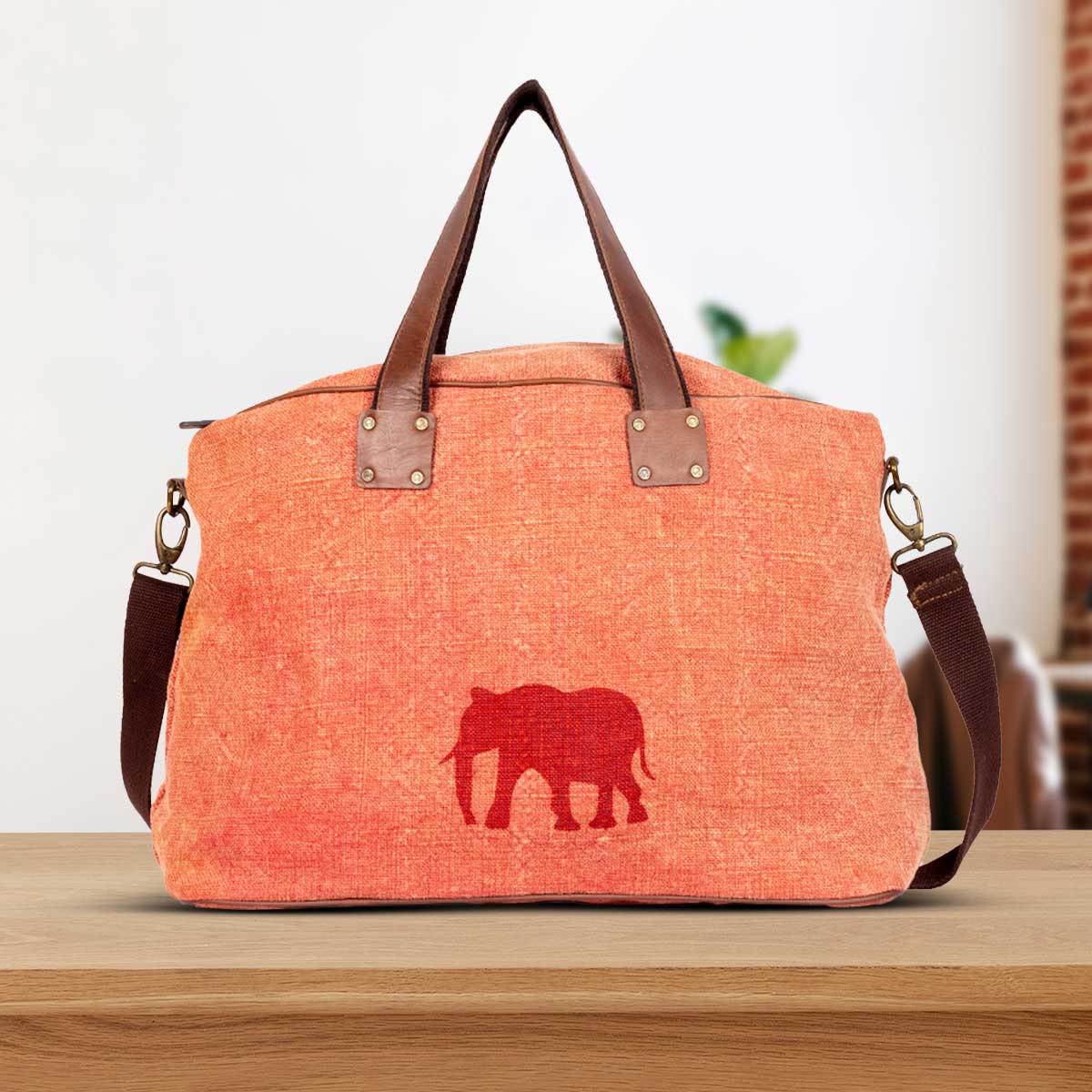 Leather Duffel Bag of Men