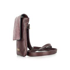 The MAESTRO Phone Crossbody | Croc-Embossed Detail