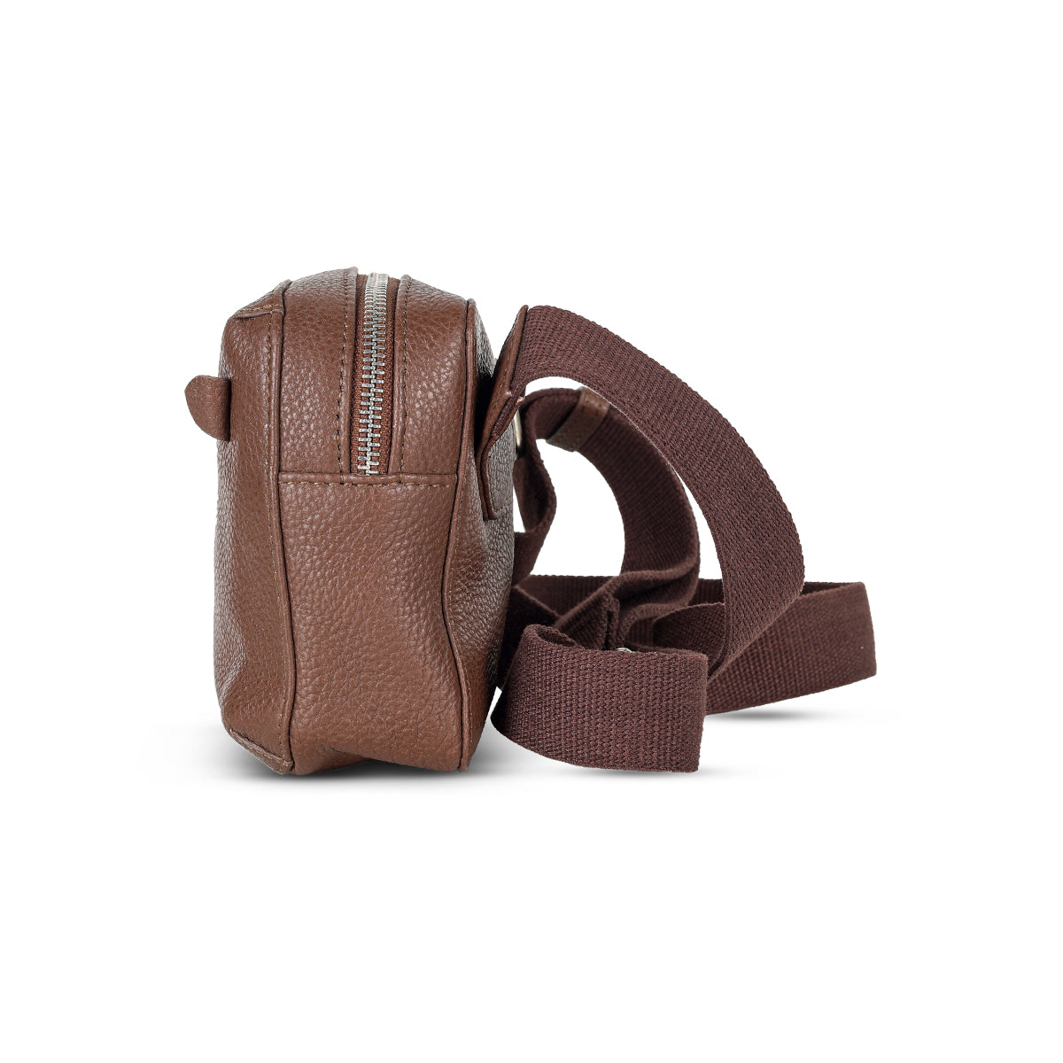 Abuba Premium Brown Leather Waist Bag