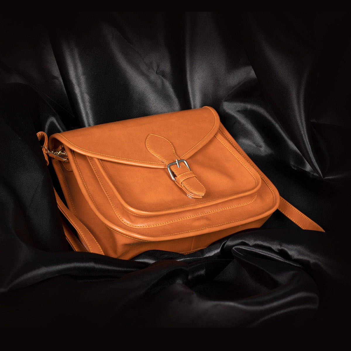 Women's PU Leather Tan Shoulder bag