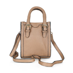Abuba Tan Mini Leather Handbag