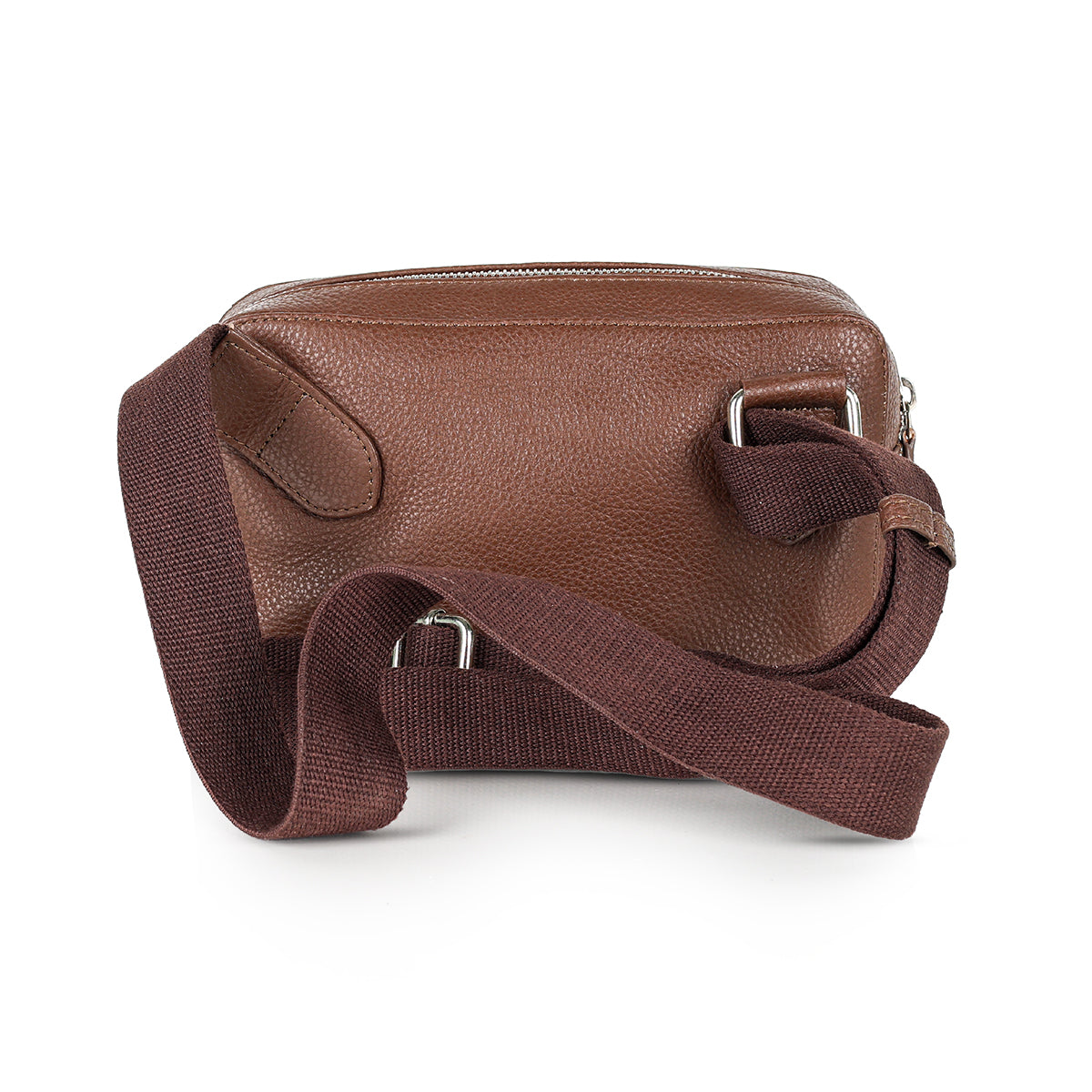 Abuba Premium Brown Leather Waist Bag