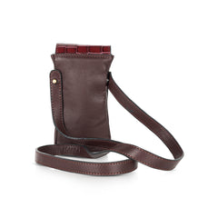 The MAESTRO Phone Crossbody | Croc-Embossed Detail