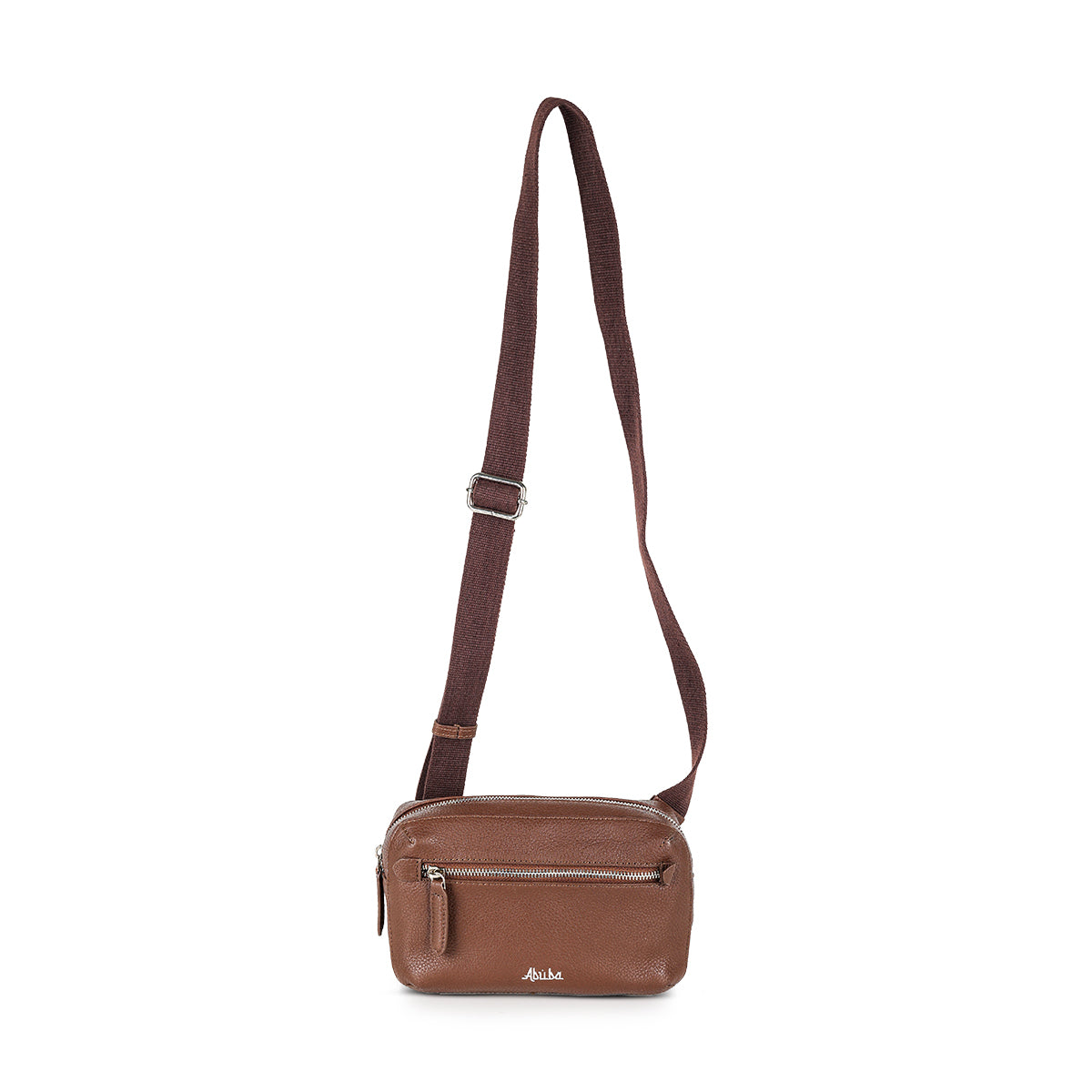 Abuba Premium Brown Leather Waist Bag