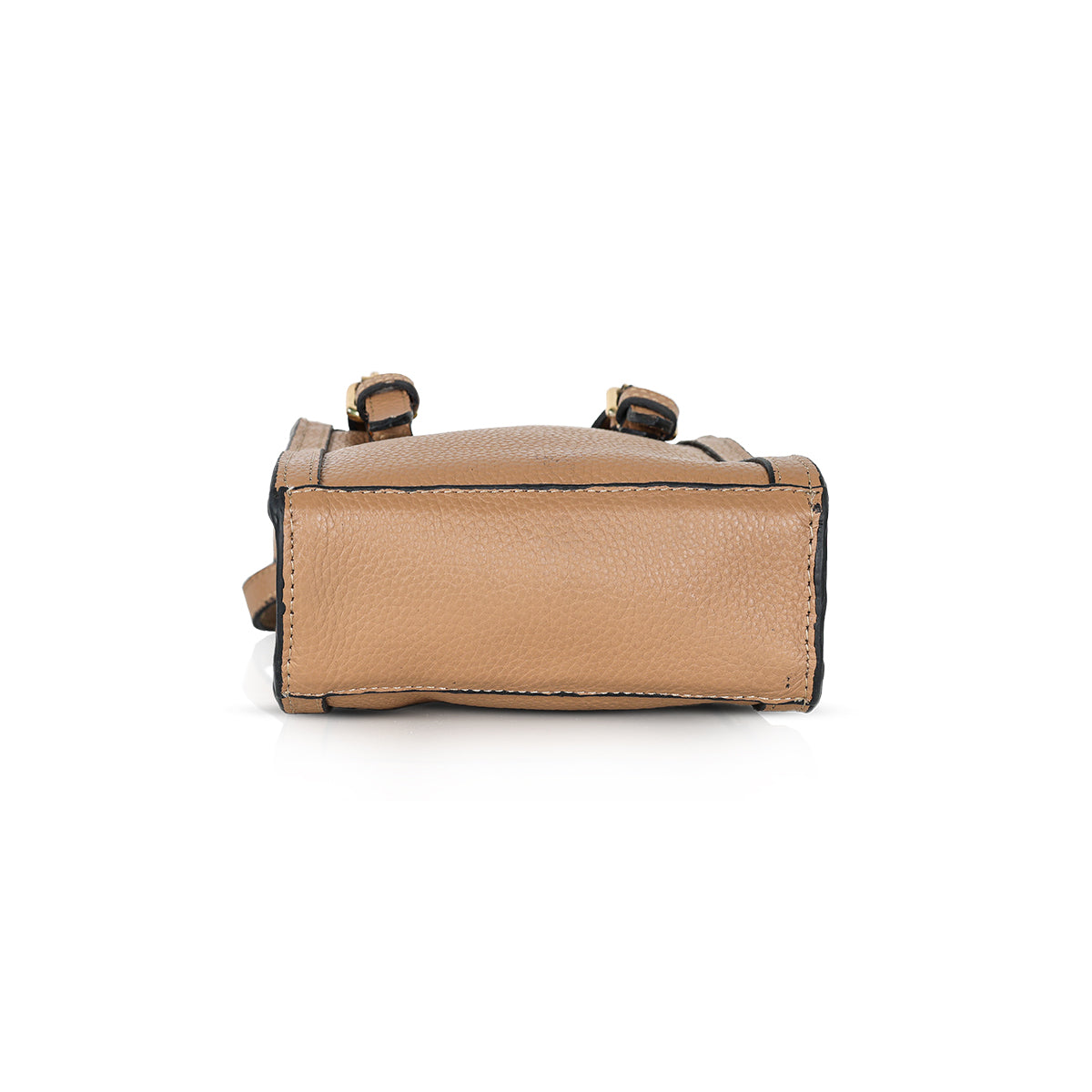 Abuba Tan Mini Leather Handbag