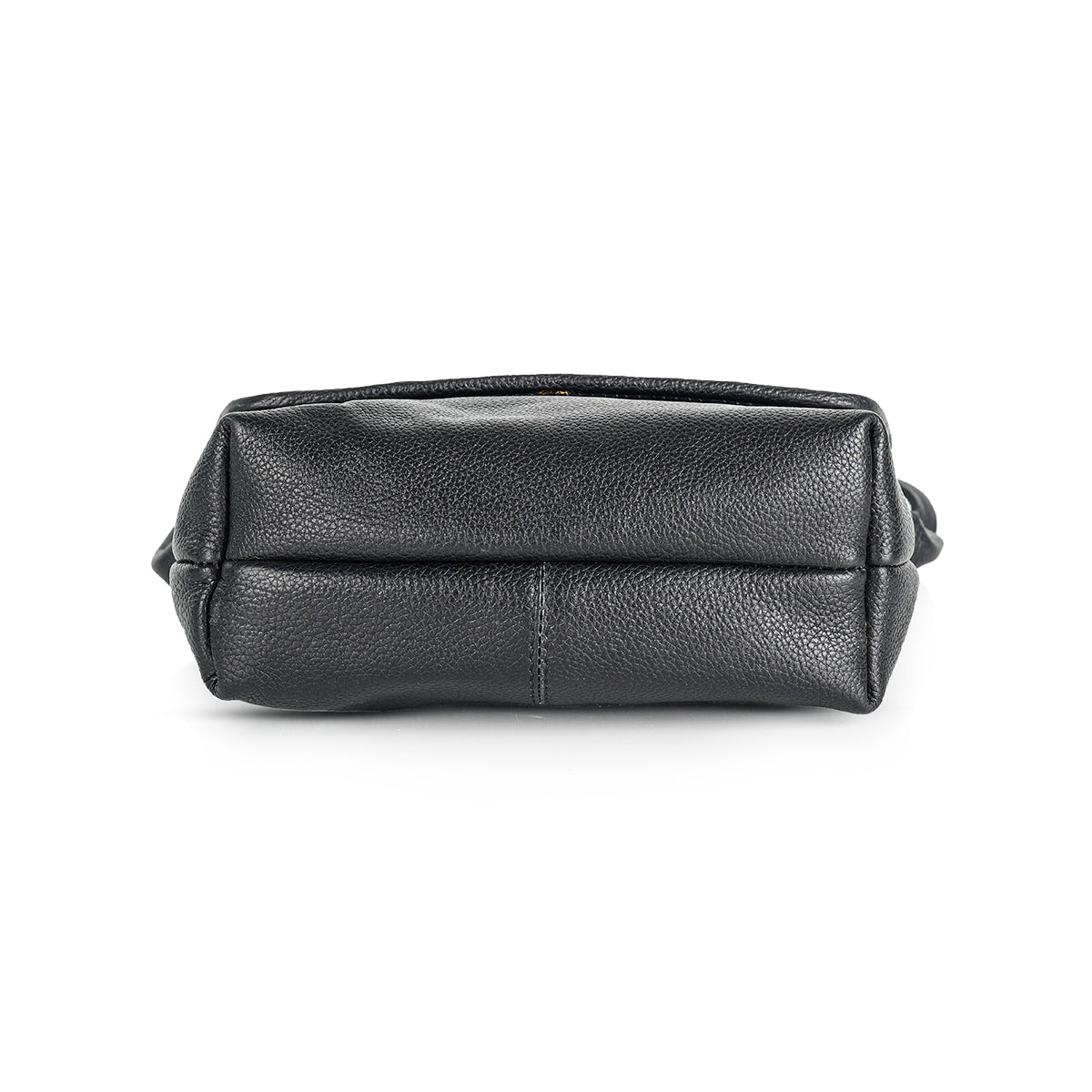 Abuba Black Leather Crossbody Bag